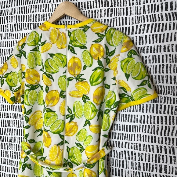 Vintage handmade polyester Lemon Print Dress - Picture 13 of 14